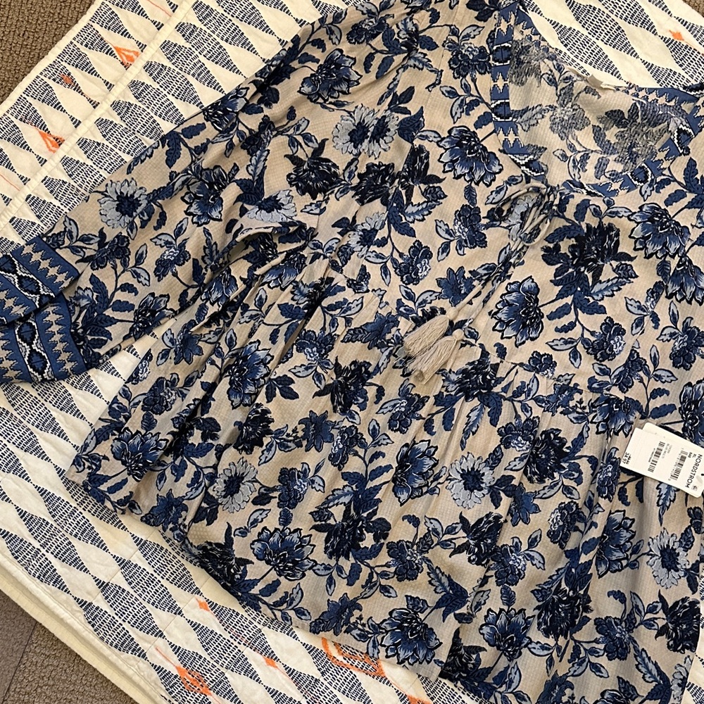 Lucky Blue Floral Top